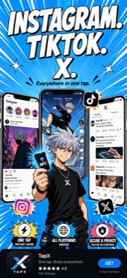 INSTAGRAM. TIKTOK. X.