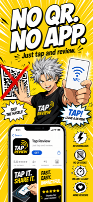 NO QR. NO APP.